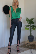 Lido High Waisted Faux Leather Pants