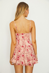 Mini Floral Dream Dress - Red and Pink