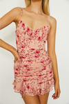 Mini Floral Dream Dress - Red and Pink