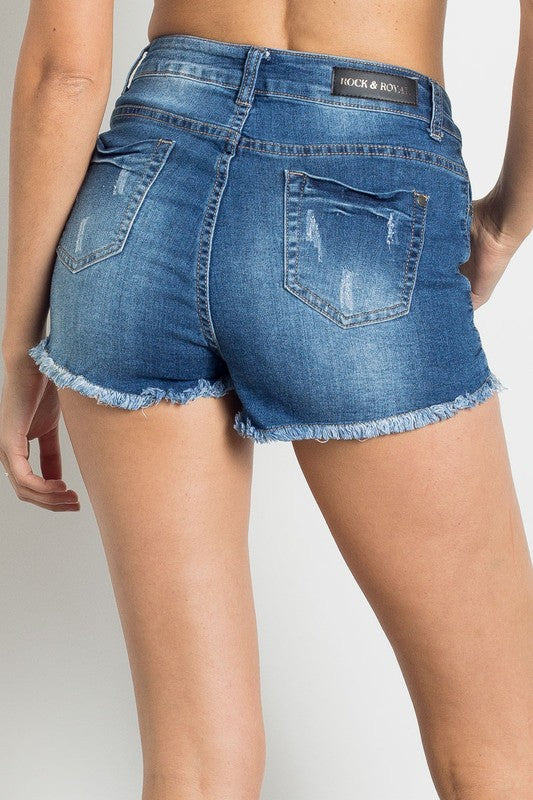 Rock & Royal Distressed Denim Shorts