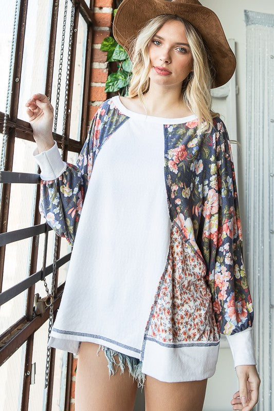 Mya Where Are You Floral Tunic Top - Final Sale