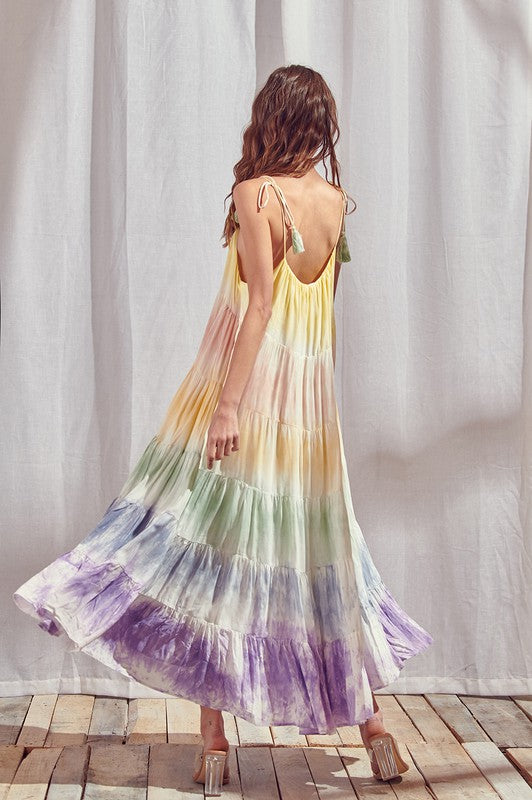 Empire State of Love Tiered Maxi Dress