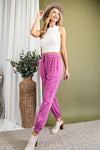 Instant Karma Knit Joggers - Pink