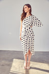 ONE SHOULDER WRAP DRESS