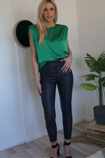 Lido High Waisted Faux Leather Pants