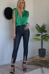 Lido High Waisted Faux Leather Pants