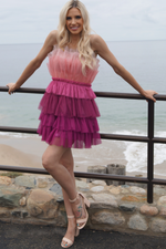Wonderland Mini Tulle Dress - Pink